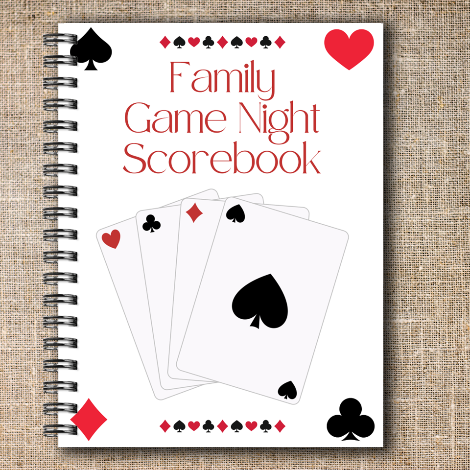 Family Game Night Score Book
