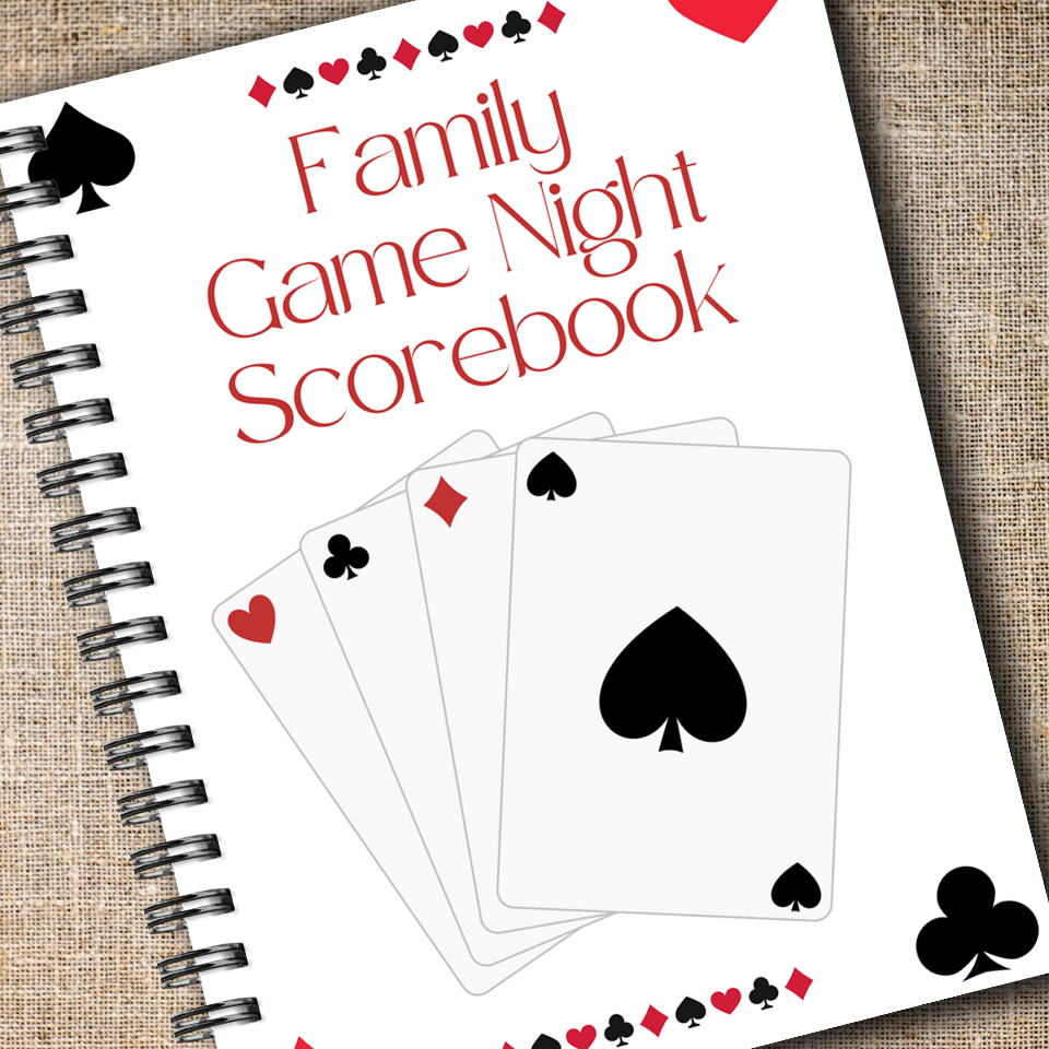 Family Game Night Score Book